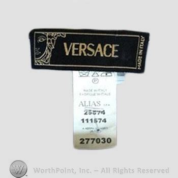 versace inside label|versace clothing label.